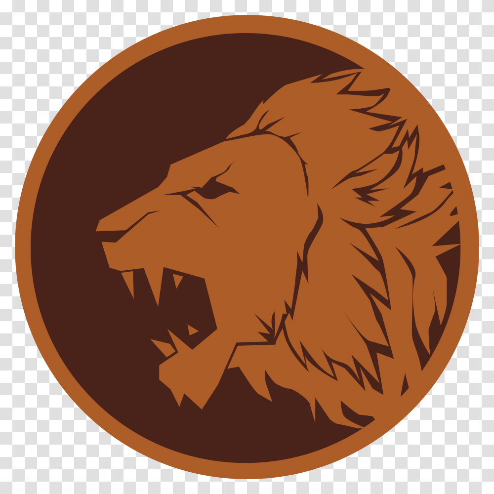 Lion Bronze Medal East African Lion, Coin, Money, Plant, Seed Transparent Png