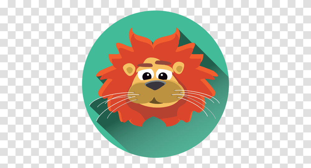 Lion Cartoon Circle Icon Ad Affiliate Sponsored Big, Animal, Plant, Mammal, Frisbee Transparent Png