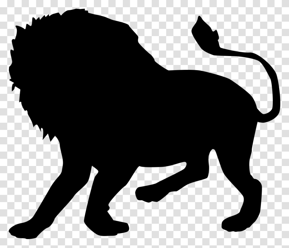 Lion Cat Pug Silhouette, Person, Human, Animal, Stencil Transparent Png