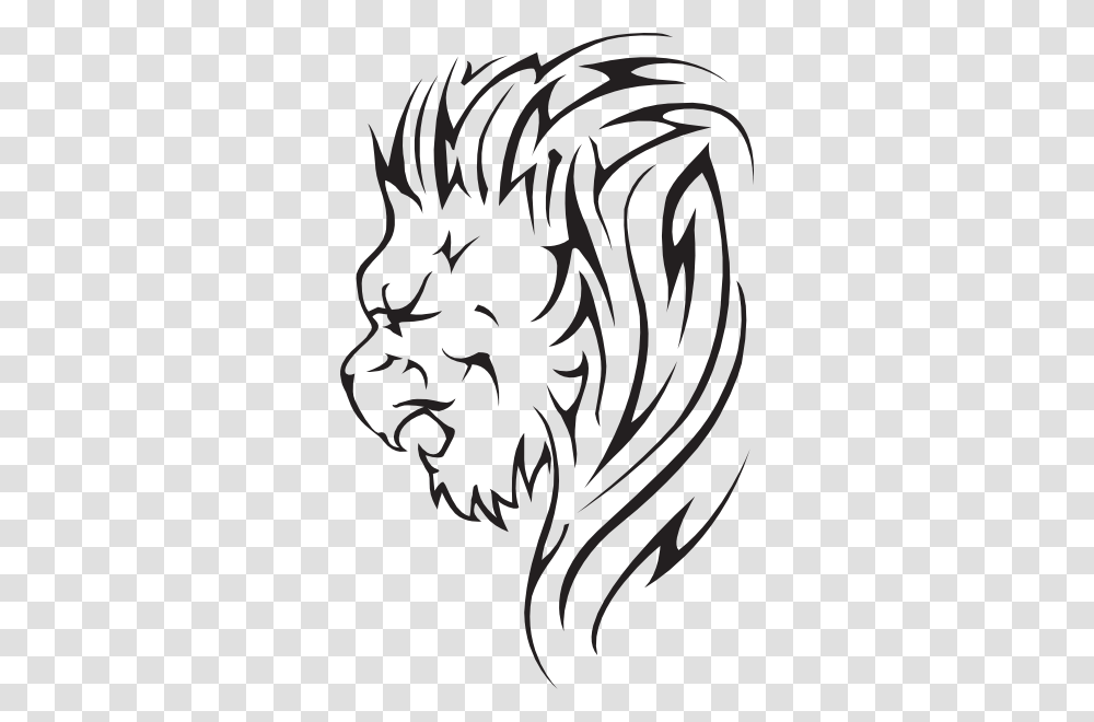 Lion Clip Arts Lion Head Clip Art, Stencil, Tiger, Wildlife, Mammal Transparent Png