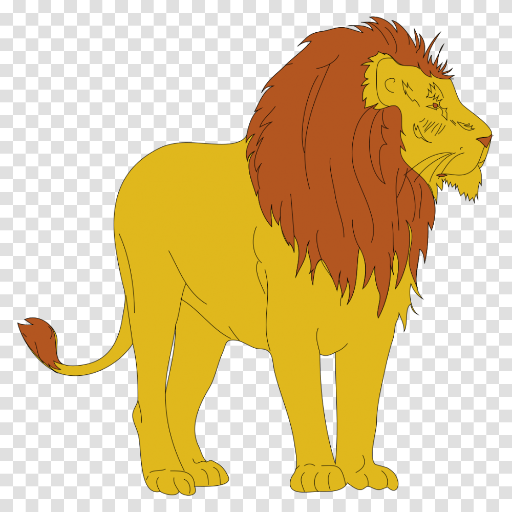 Lion Clipart 28 Free Download Animated Picture Of A Lion, Mammal, Animal, Pet, Elephant Transparent Png