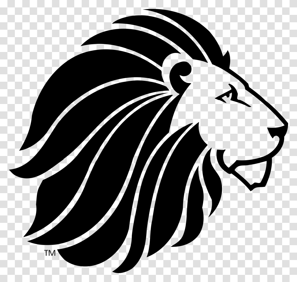 Lion Clipart Black And White Alpha Delta Pi Lion Share, Outdoors, Nature, Night, Outer Space Transparent Png