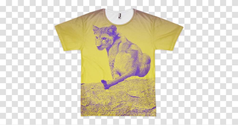 Lion Cub At Serengeti All Over T Shirt Hard Truths From Baby Animals, Apparel, T-Shirt, Sleeve Transparent Png