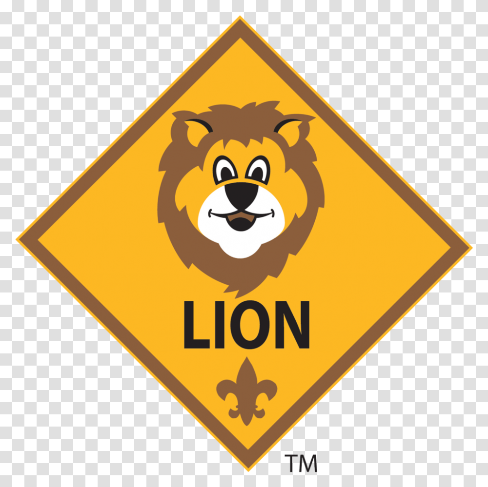 Lion Cub Scout Pack 61 Lion Cub Scout Ranks, Symbol, Sign, Road Sign, Logo Transparent Png