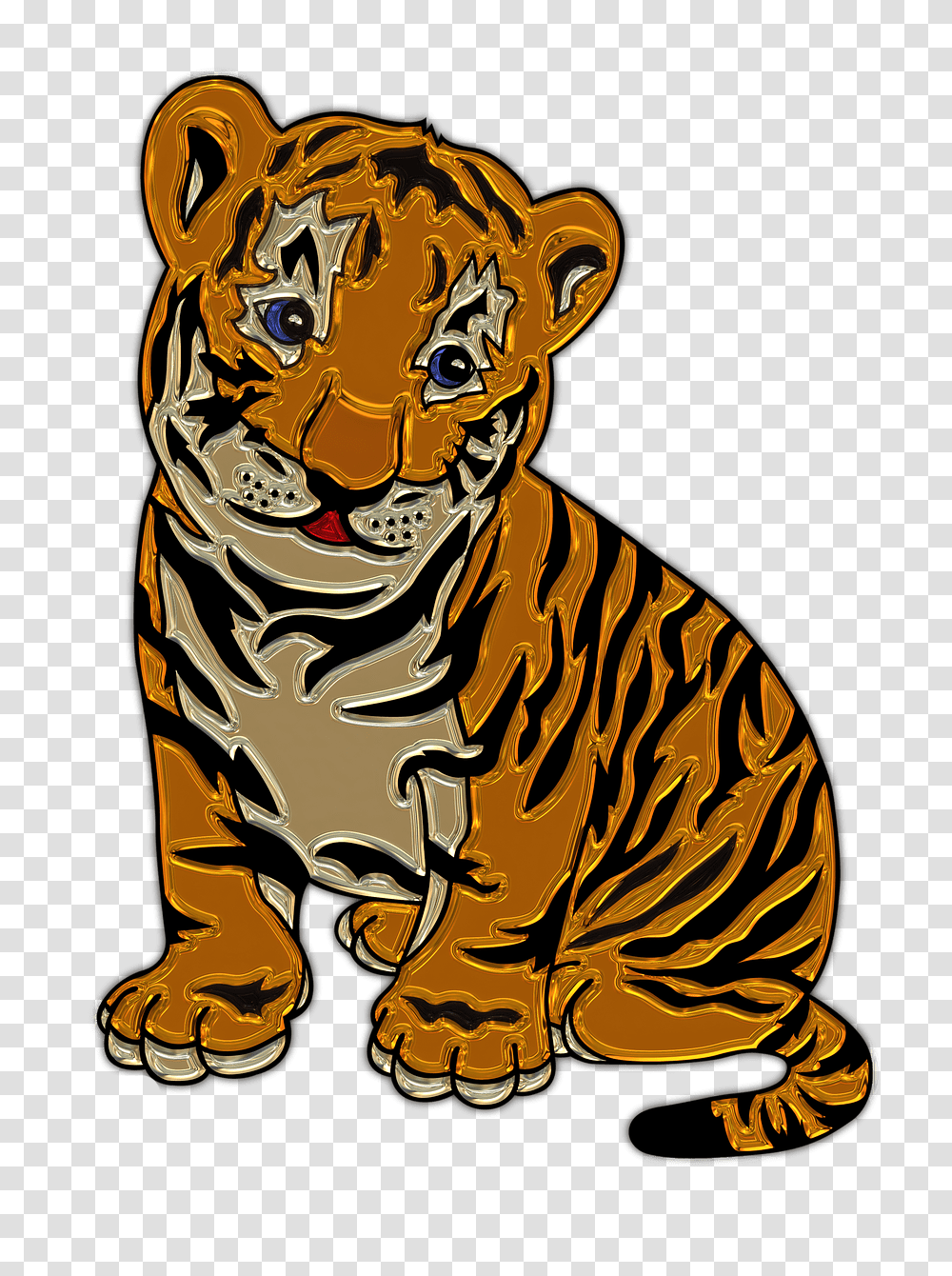Lion Cub Sitting Plastic Art, Tiger, Wildlife, Mammal, Animal Transparent Png