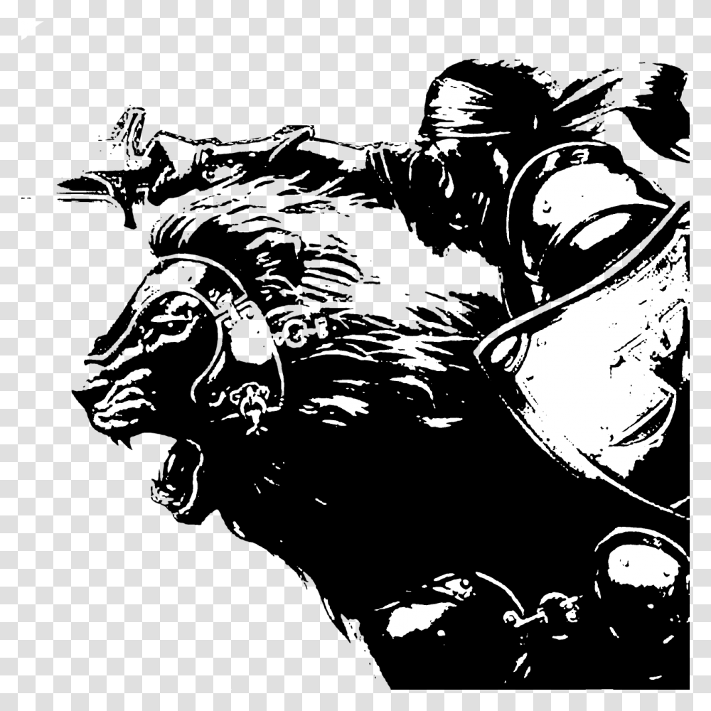 Lion Drawing Linear Free Picture Illustration, Stencil, Comics, Book Transparent Png
