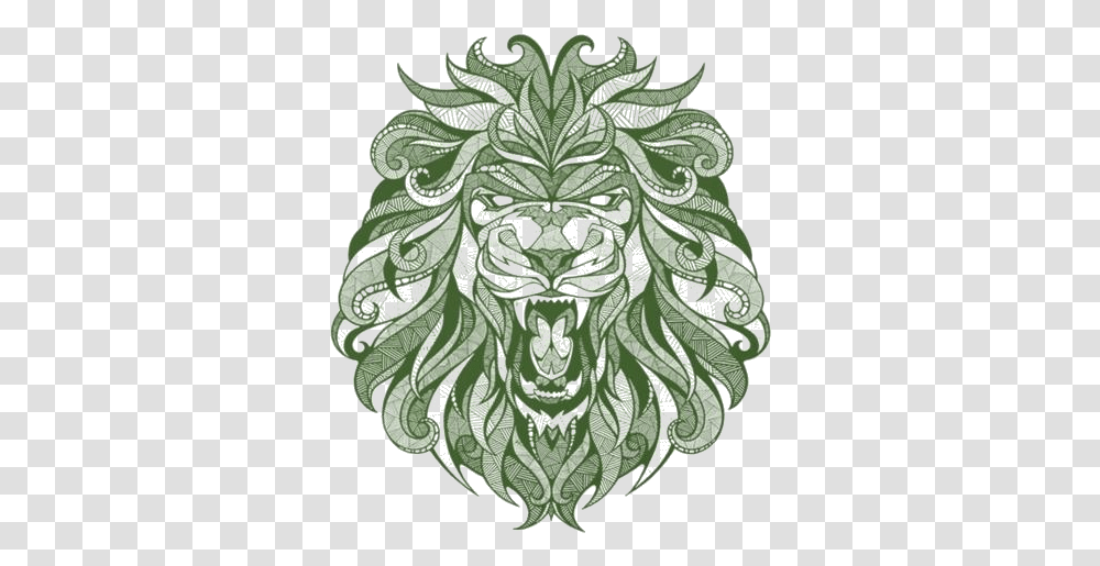 Lion Face Images Lion Angry, Pattern, Floral Design Transparent Png