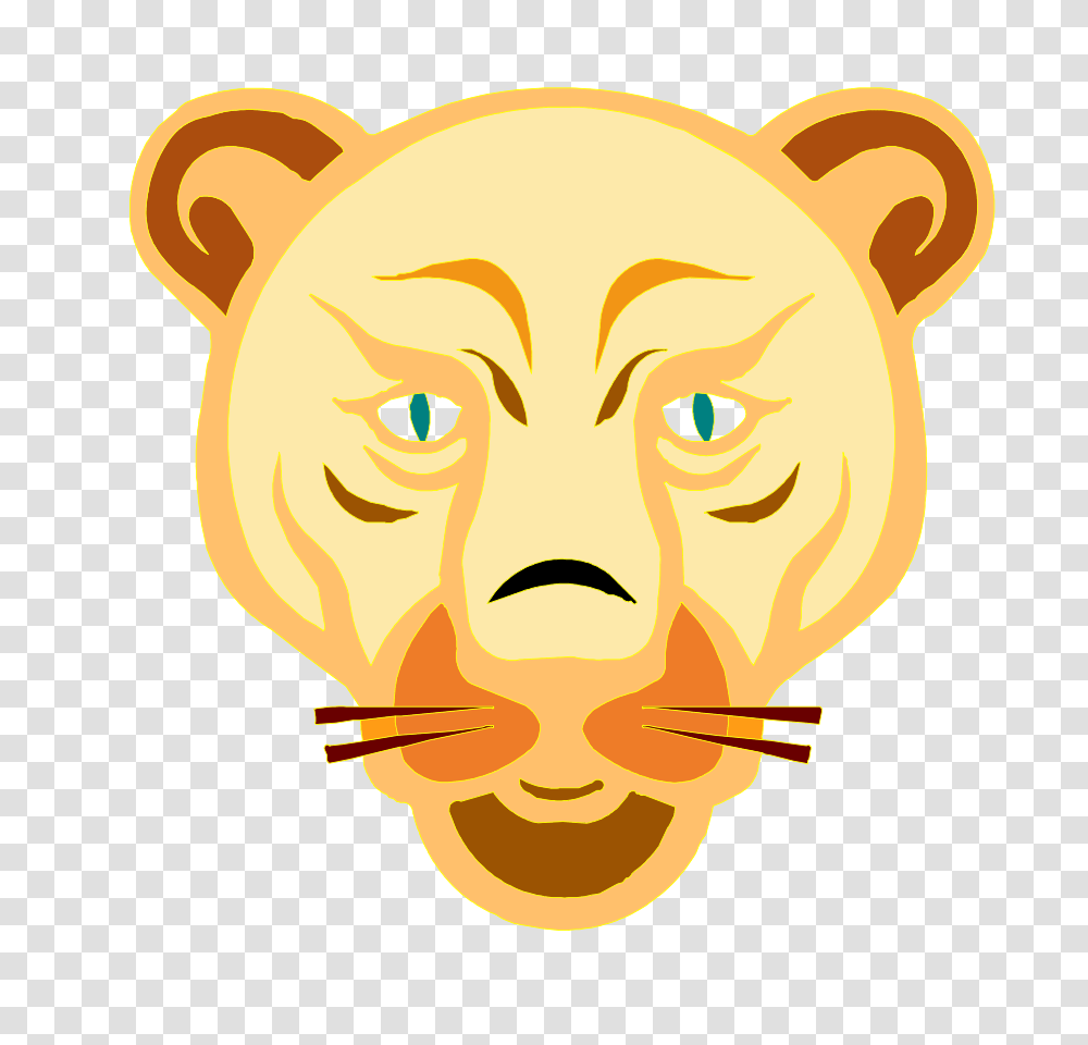 Lion Face Large Size, Pet, Animal, Mammal, Label Transparent Png
