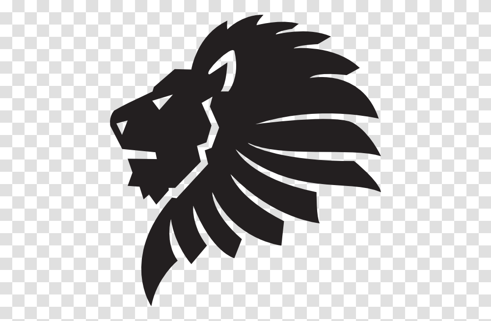 Lion Face Outline Cut Clip Art, Stencil, Emblem, Logo Transparent Png