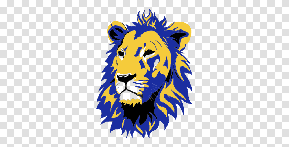Lion Face Sport Logo, Modern Art, Floral Design Transparent Png