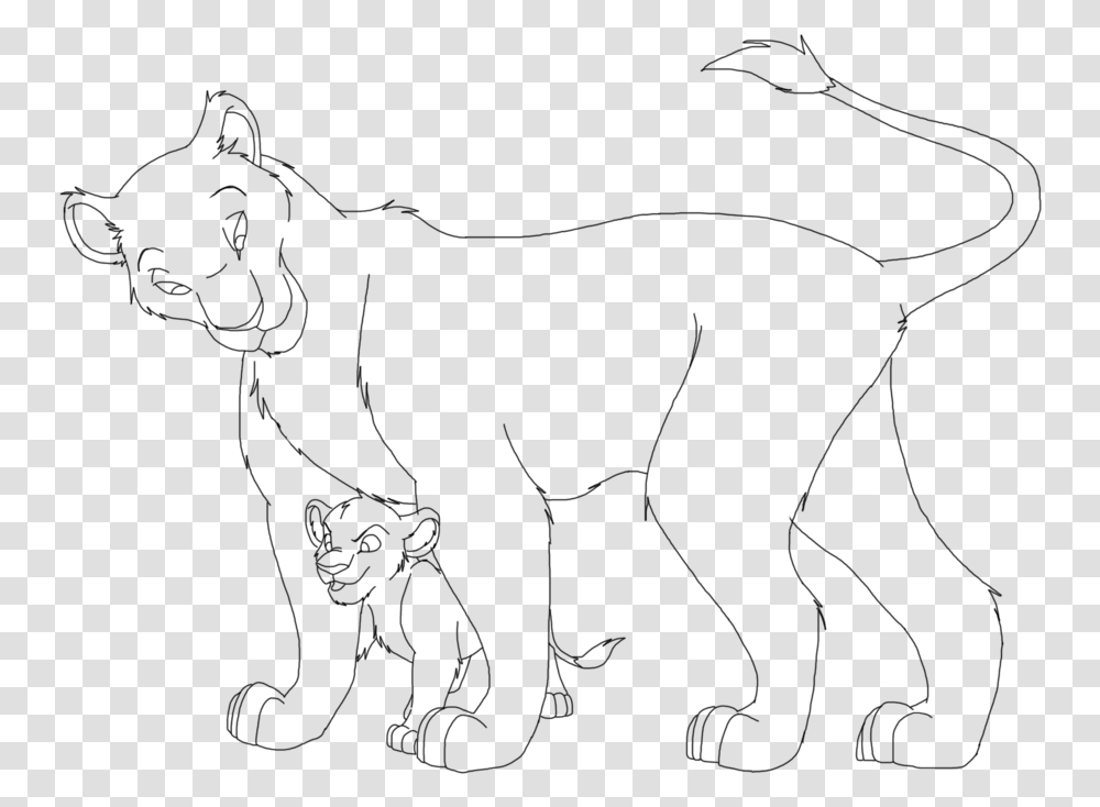 Lion Guard Clipart Lioness Drawing, Gray, World Of Warcraft Transparent Png