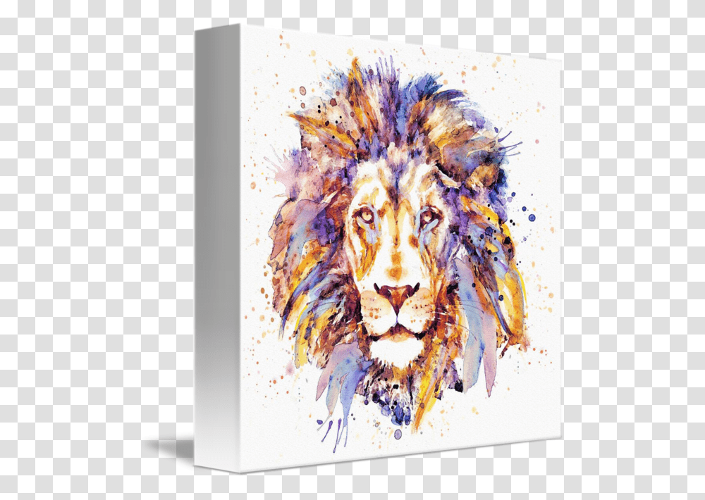 Lion Head Art, Modern Art, Canvas, Painting Transparent Png