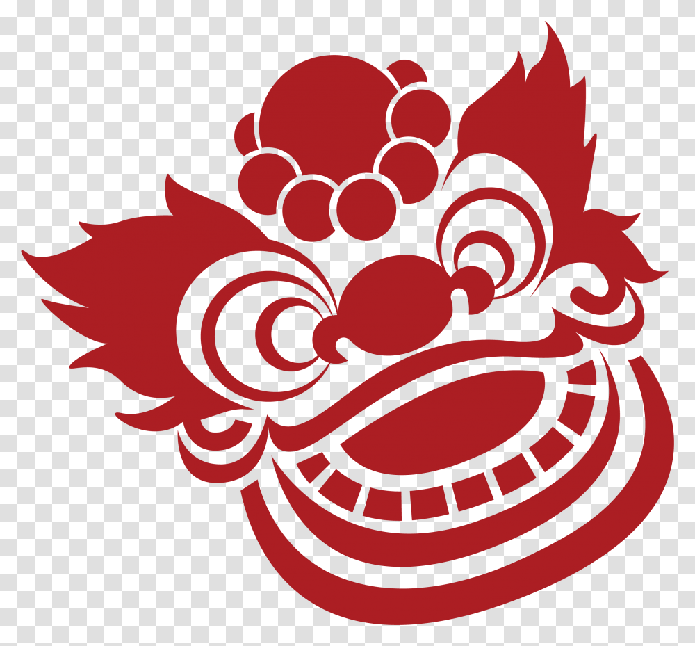 Lion Head Chinese New Year Icon, Floral Design, Pattern Transparent Png