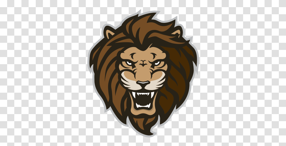 Lion Head Gold Lion Logo, Wildlife, Animal, Mammal, Beaver Transparent Png