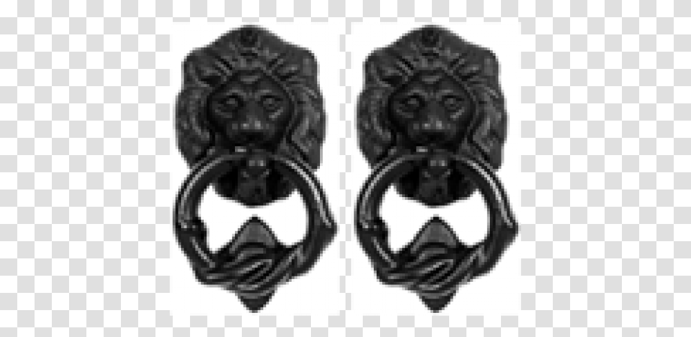 Lion Head Knockers Earrings, Mask, Handle Transparent Png