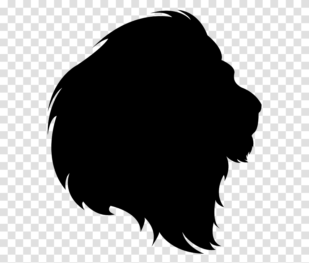 Lion Head Silhouette, Gray, World Of Warcraft Transparent Png