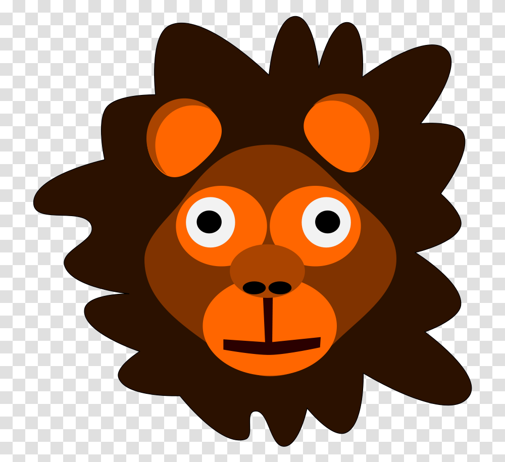 Lion Head Svg Clip Arts Animasi Kepala Hewan, Halloween, Pumpkin, Vegetable, Plant Transparent Png