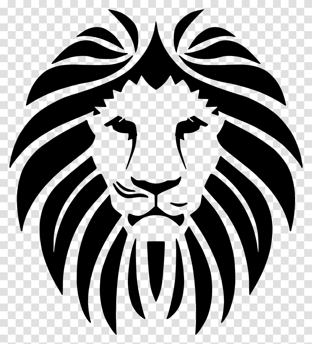 Lion Icon Lion Head Clip Art, Stencil Transparent Png