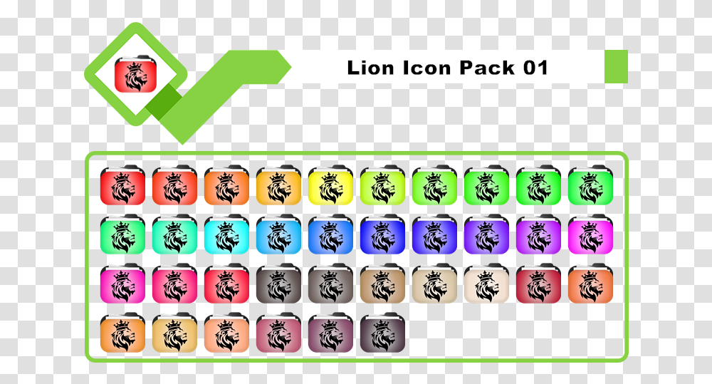 Lion Icon, Label, Number Transparent Png