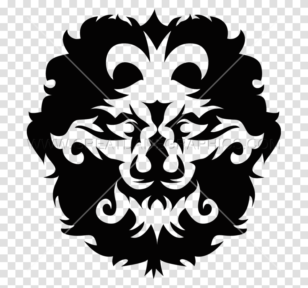 Lion Illustration, Pattern, Floral Design Transparent Png