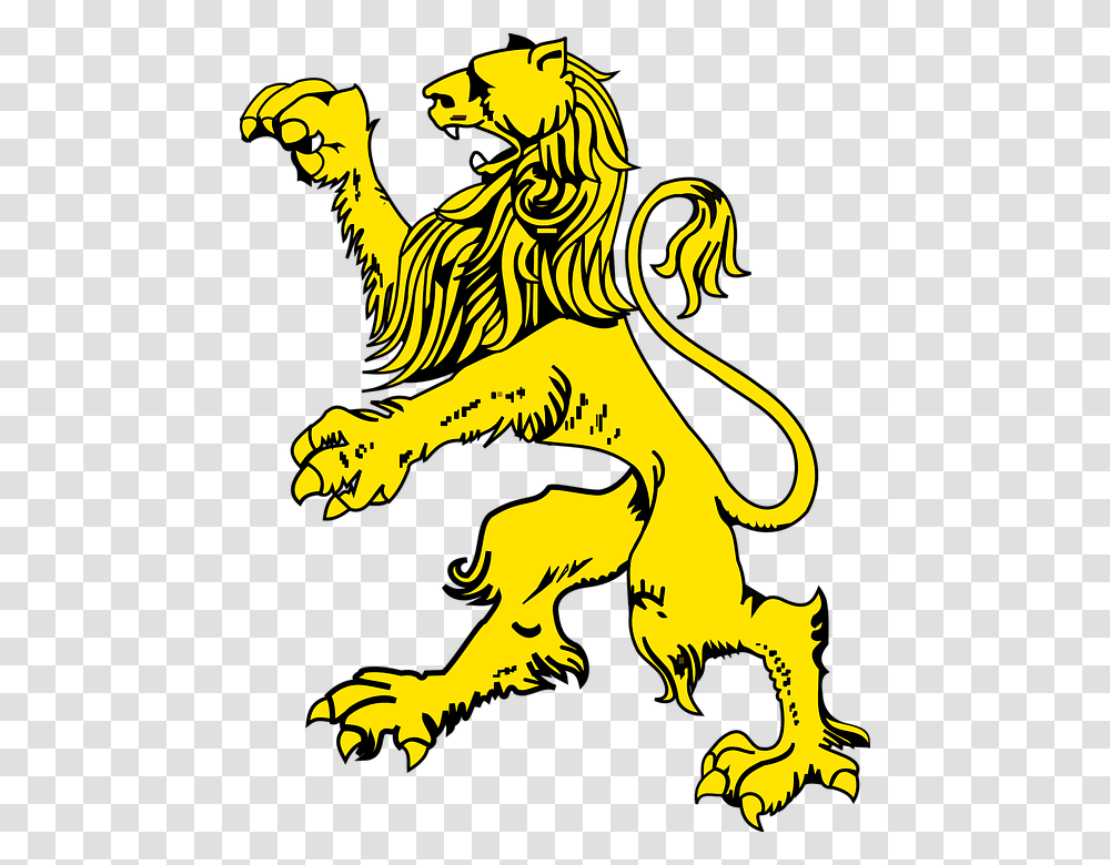 Lion Jumping Animal Mammal Golden Yellow Wildlife Coat Of Arms Lion, Dragon, Person, Human Transparent Png