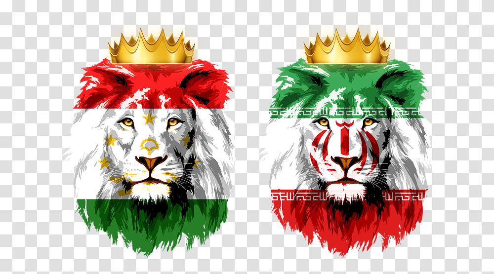 Lion King Crown Free Image On Pixabay Afghanistan Flag Lion, Art, Wildlife, Animal, Mammal Transparent Png