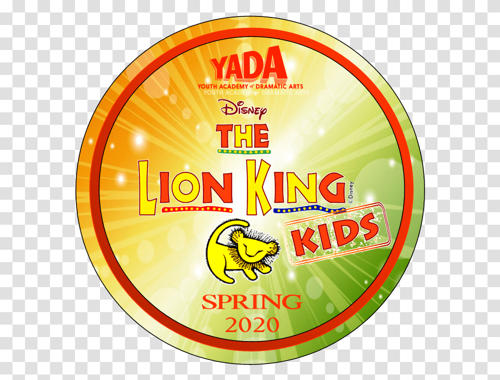 Lion King Kids Circle Yada Circle, Label, Text, Sticker, Carnival Transparent Png