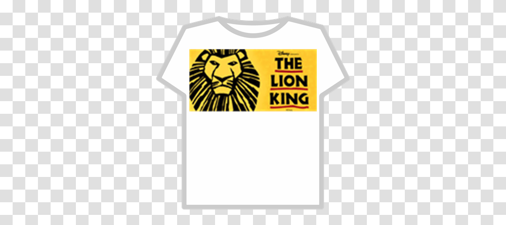 Lion King Logo Roblox Lion King Musical, Clothing, Apparel, T-Shirt, Text Transparent Png