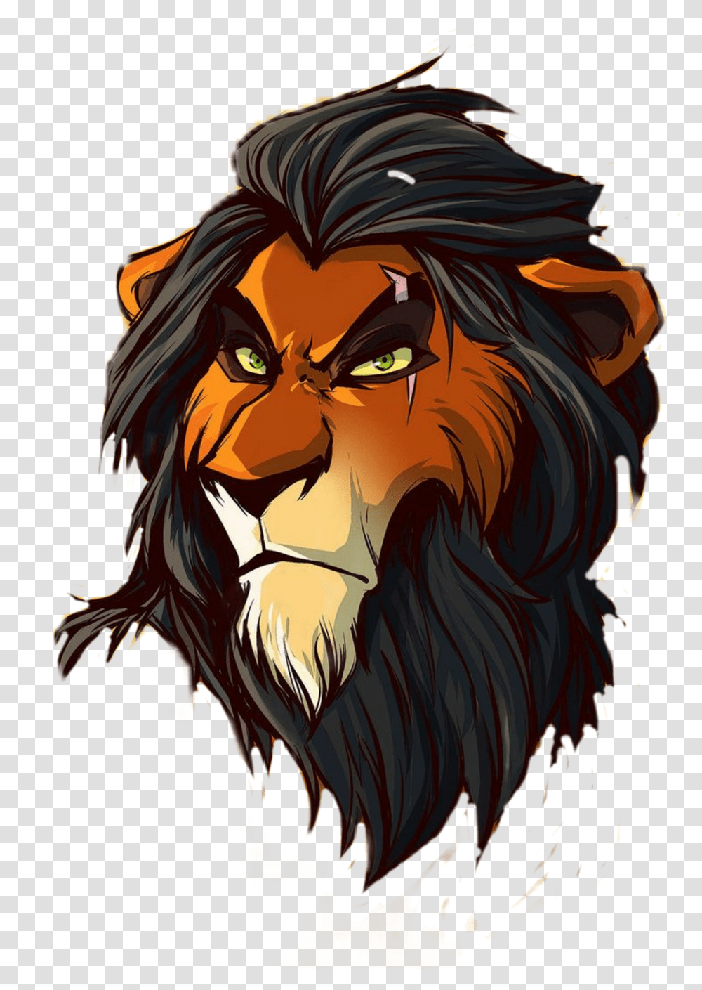 Lion King Scar Mask Download, Wildlife, Animal, Mammal, Ape Transparent Png