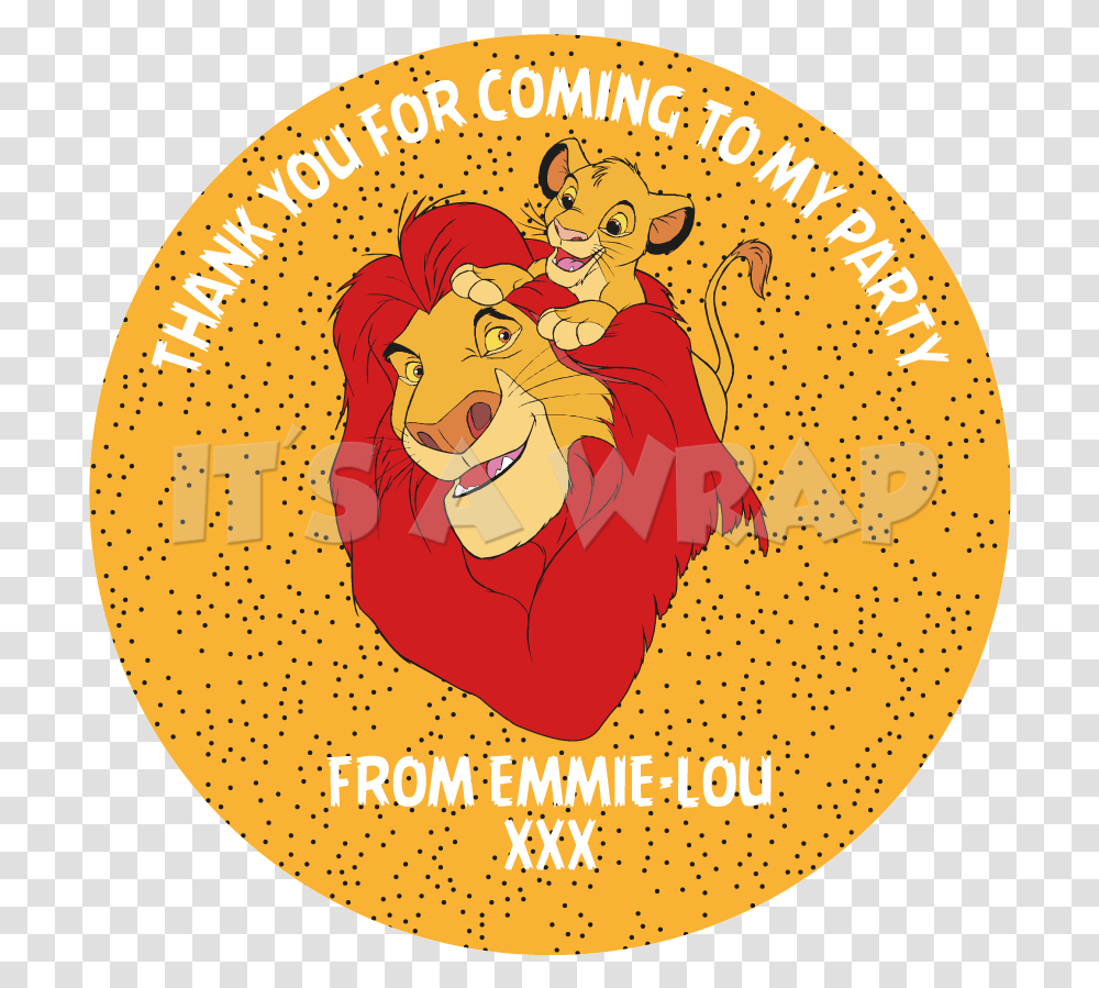 Lion King Simba Sweet Cone Stickers Lion King, Logo, Trademark, Badge Transparent Png