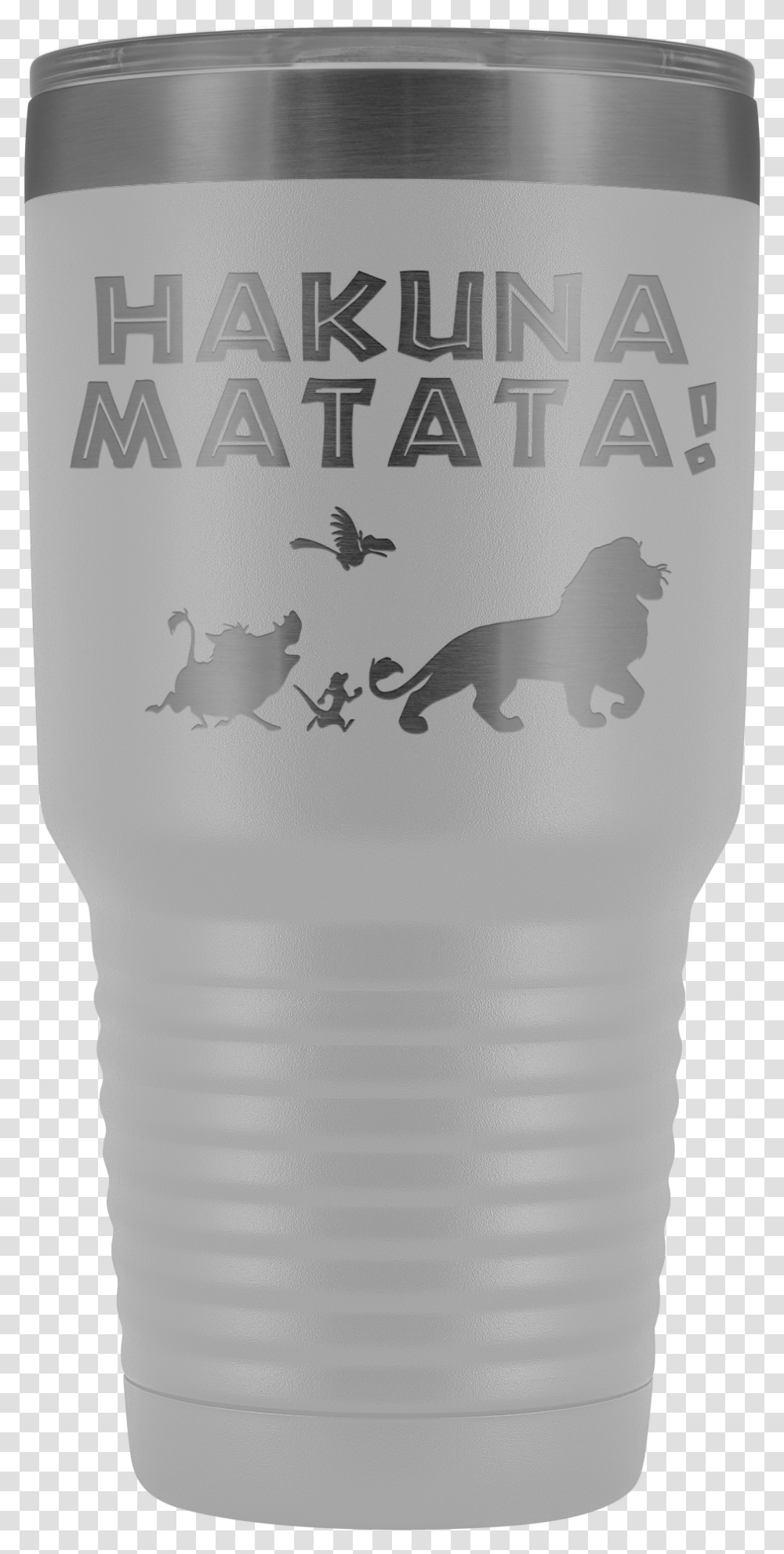 Lion King Tumbler Hakuna Matata 30ozClass Rhinoceros, Bird, Bottle, Glass, Jar Transparent Png
