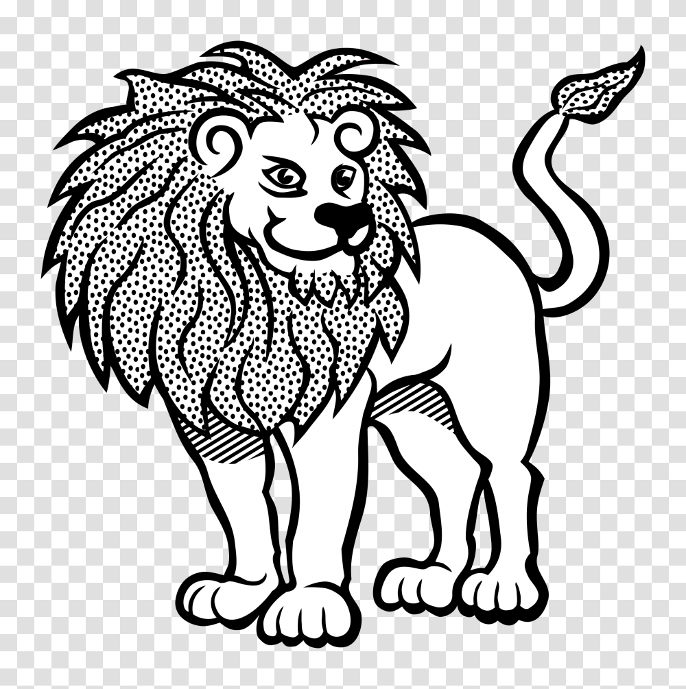 Lion Line Art Free Download Clip Art, Wildlife, Mammal, Animal, Stencil Transparent Png