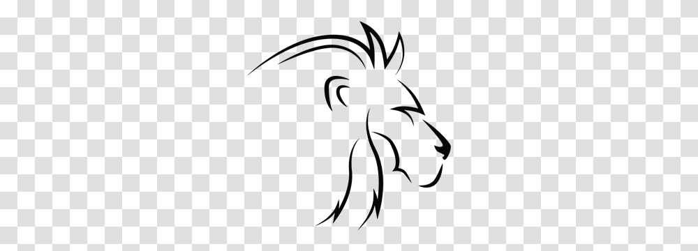Lion Line Art Profile Logo Vector, Flare, Light, Cat, Pet Transparent Png