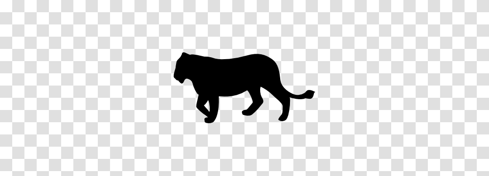 Lion Lioness Silhouette Sticker, Stencil, Mammal, Animal, Wildlife Transparent Png