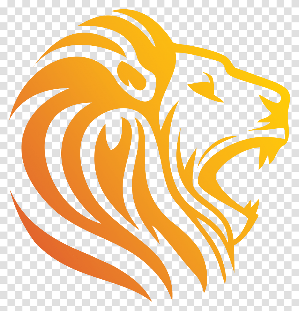 Lion Logo Symbol Royalty Lion Logo Hd, Dragon, Banana, Fruit, Plant Transparent Png