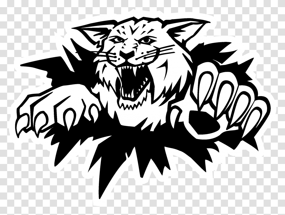 Lion Moncton Wild Cats, Hook, Claw, Stencil Transparent Png