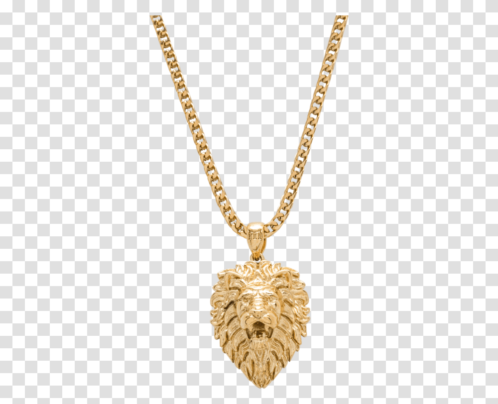 Lion Necklace Gold, Jewelry, Accessories, Accessory, Pendant Transparent Png