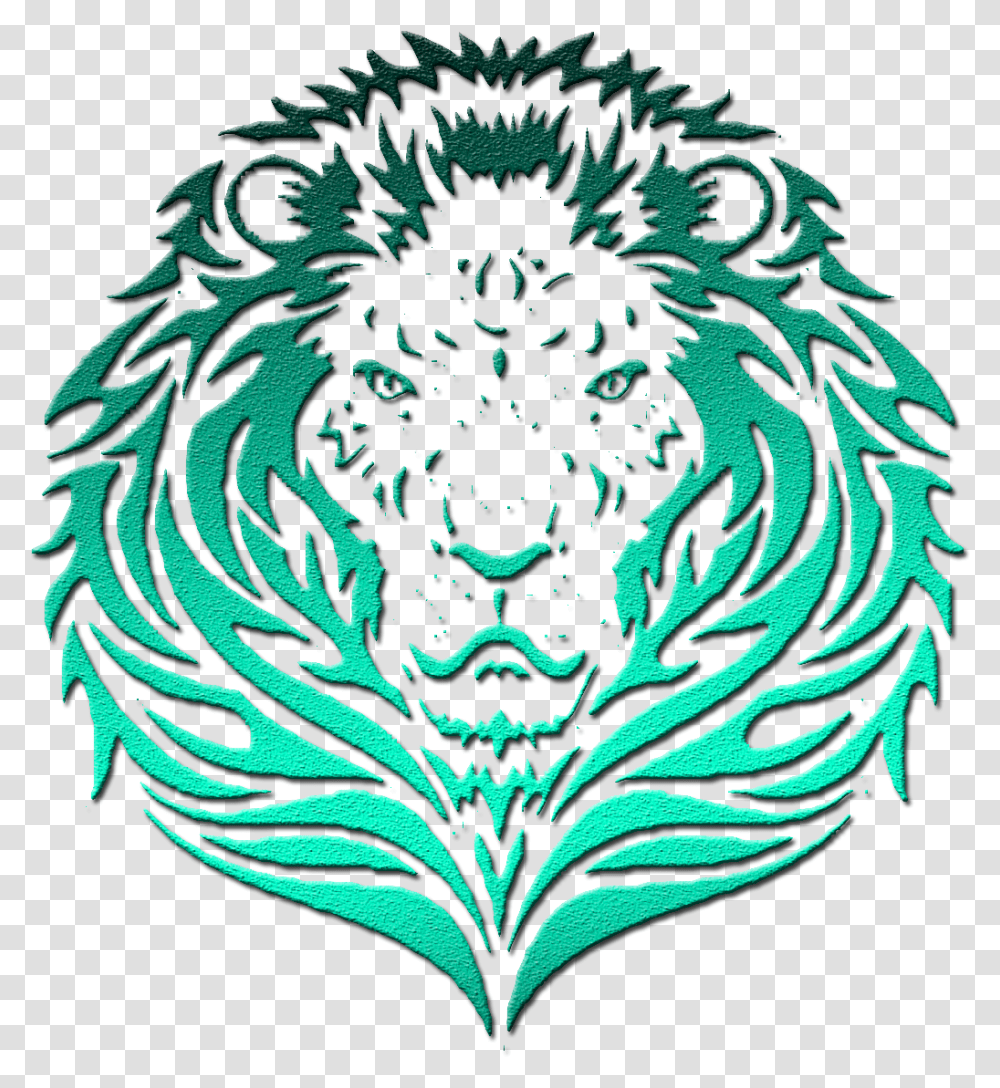 Lion Outline Black And White, Emblem, Logo, Trademark Transparent Png