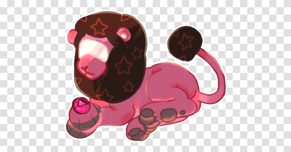 Lion Pink Mammal Garnet A Lion From Steven Universe, Sweets, Food, Confectionery, Plant Transparent Png