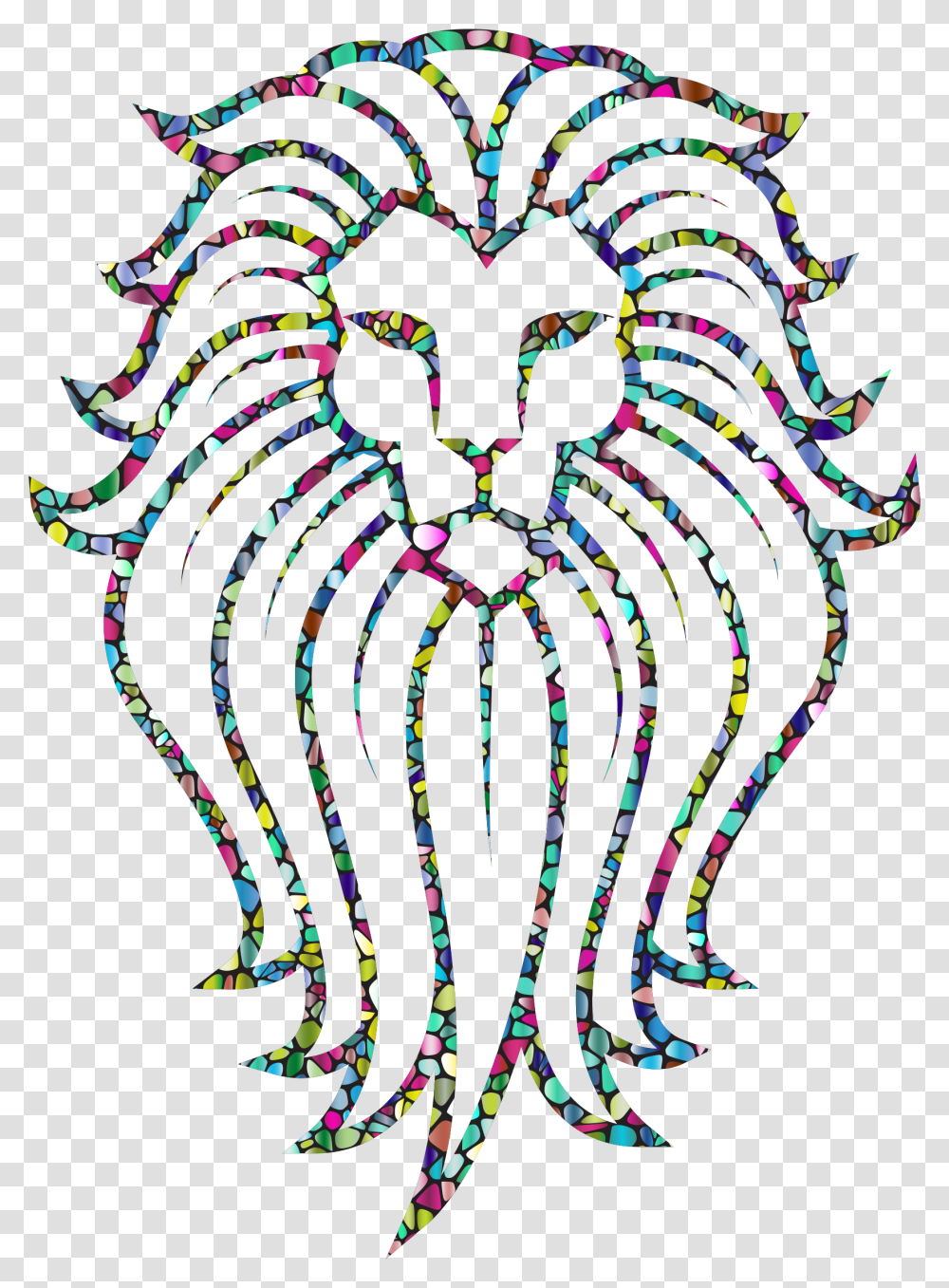 Lion Profile Clipart Totem Pole Lion Totem, Logo, Trademark, Emblem Transparent Png