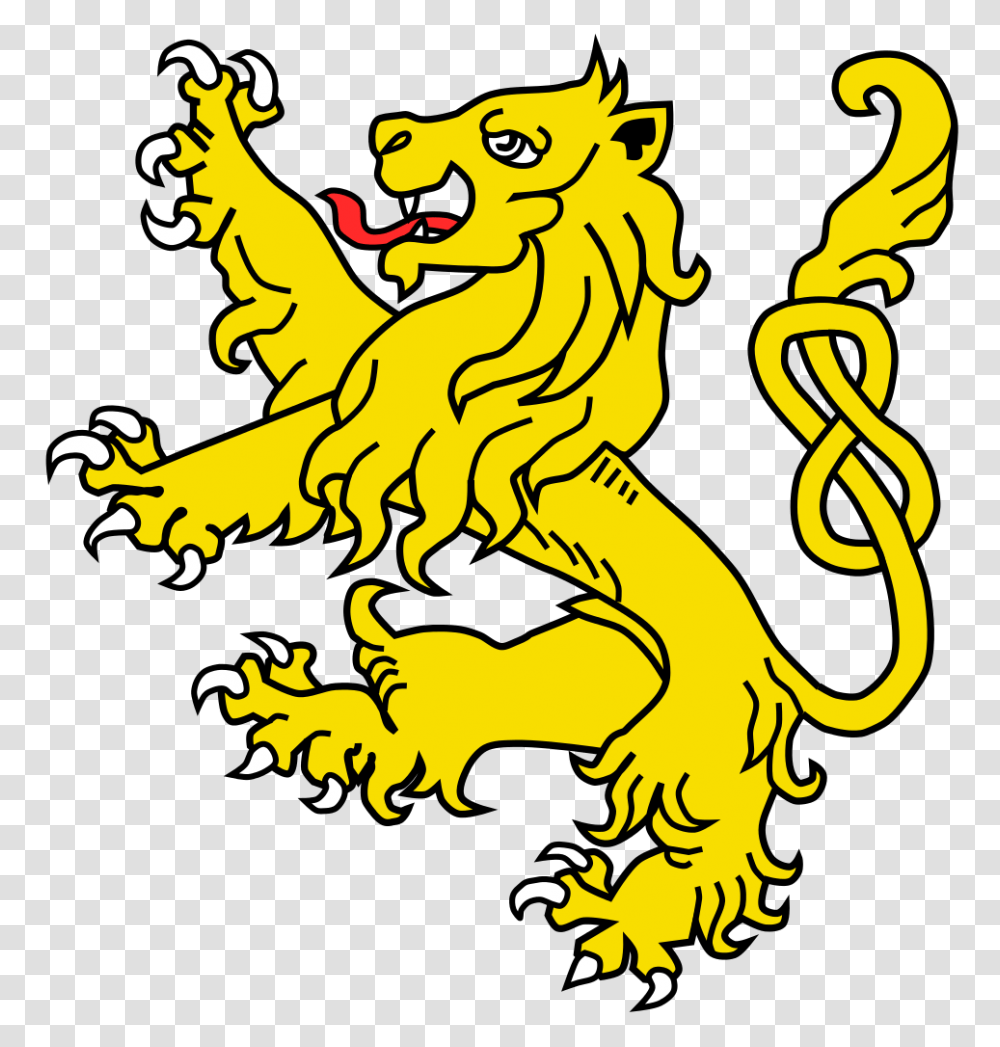 Lion Rampant Tail Nowed, Dragon Transparent Png