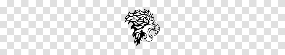 Lion Roaring Profile, Stencil, Dragon Transparent Png