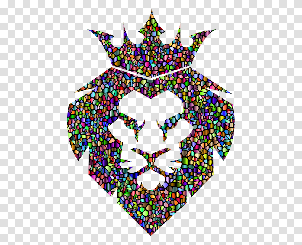 Lion's Roar Lion's Roar Logo Logo Design Black And White, Stained Glass, Pattern Transparent Png
