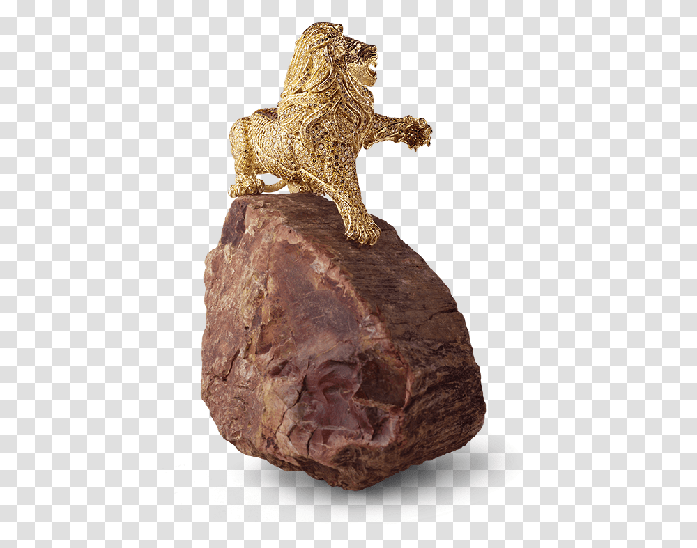 Lion Sculpture Of The Wittelbacher Dynasty Bronze Sculpture, Figurine, Rock, Crystal, Panther Transparent Png