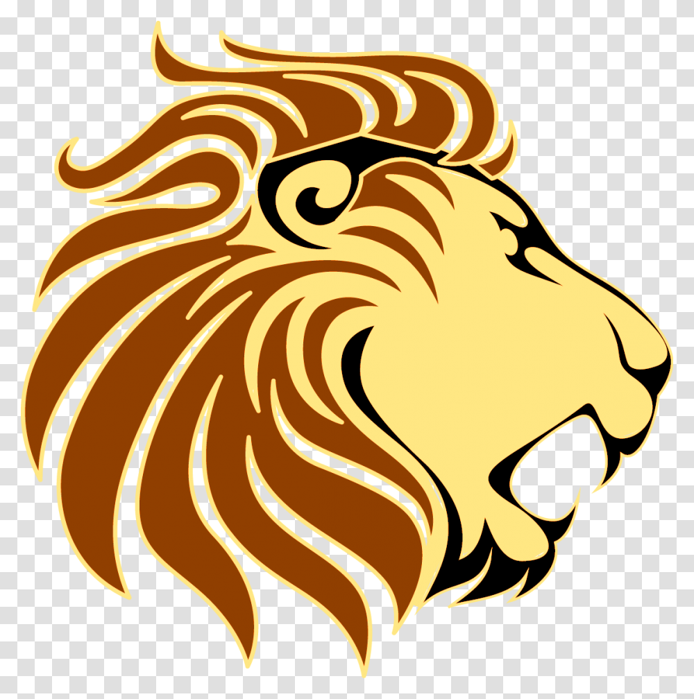 Lion Silhouette Vector Alhambra High School Lions, Animal, Logo, Trademark Transparent Png