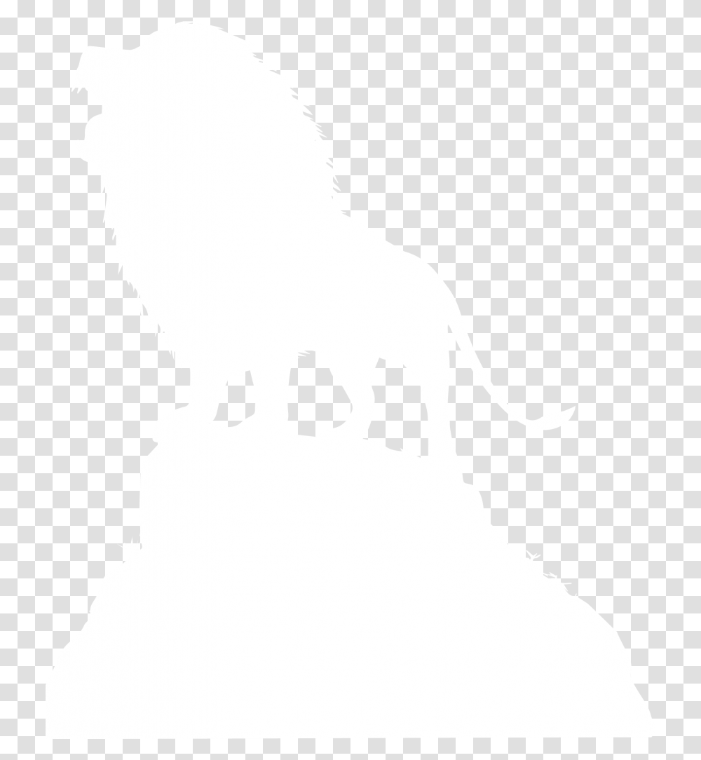 Lion Silhouette White Lion, Mammal, Animal, Stencil, Person Transparent Png