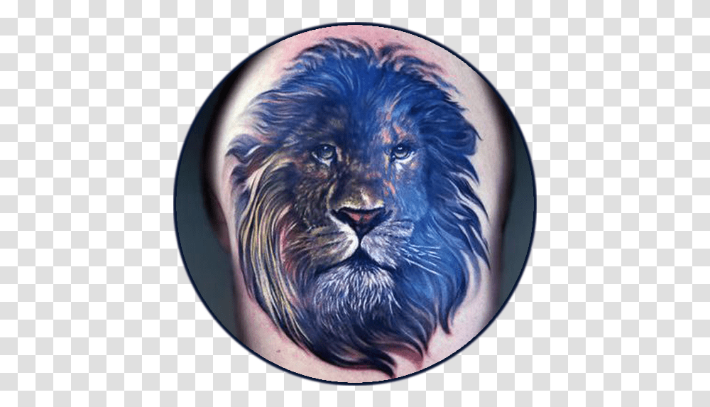 Lion Tattoo Designs & Wallpapers Apps On Google Play Water Lion Tattoo, Mammal, Animal, Wildlife, Skin Transparent Png