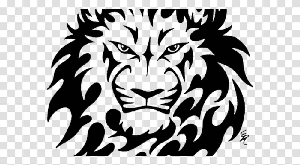 Lion Tattoo Image Hq Image Freepngimg Lion Of Judah Logo, Floral Design, Pattern Transparent Png