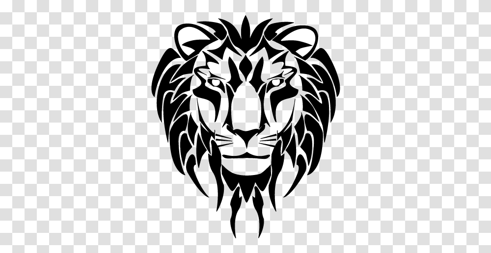Lion Tiger Roar Clip Art Lion Tribal Logo, Batman Logo, Trademark, Pac Man Transparent Png