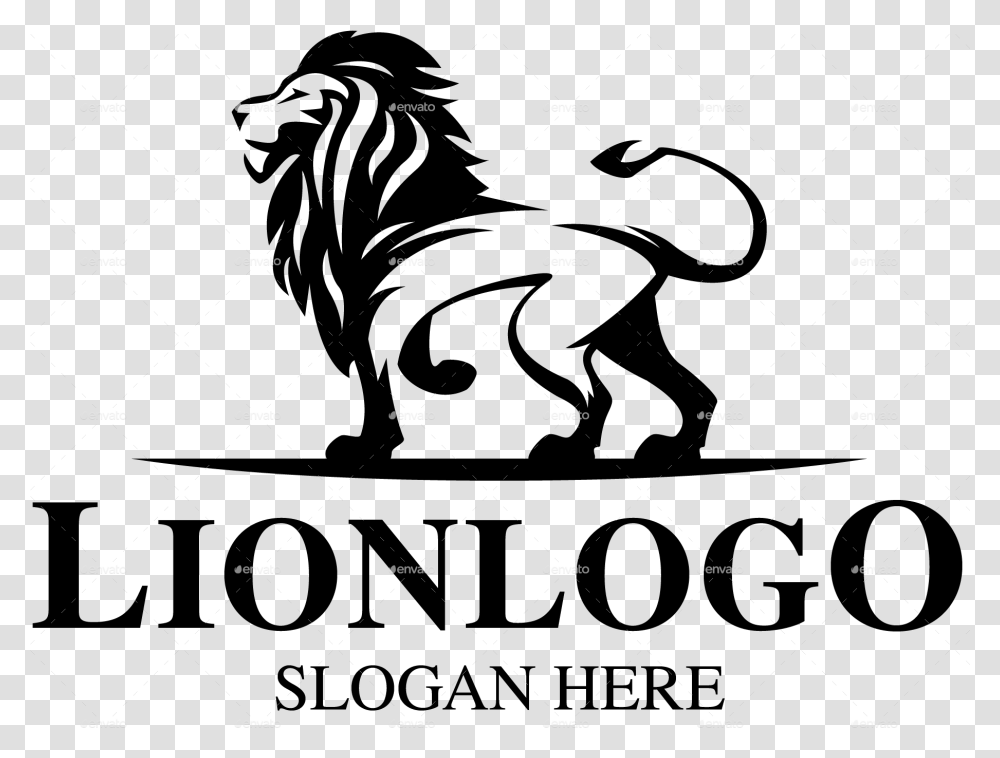 Lion Vector Logo Lion Vector, Silhouette, Rug, Pattern, Building Transparent Png